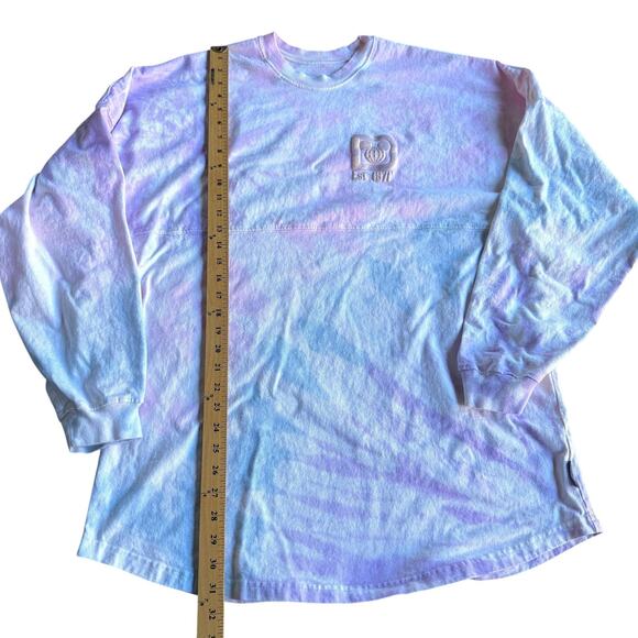 Walt Disney World Spirit Jersey Shirt Womens XL Pastel Tie Dye Long Sleeve Crew - Picture 8 of 8